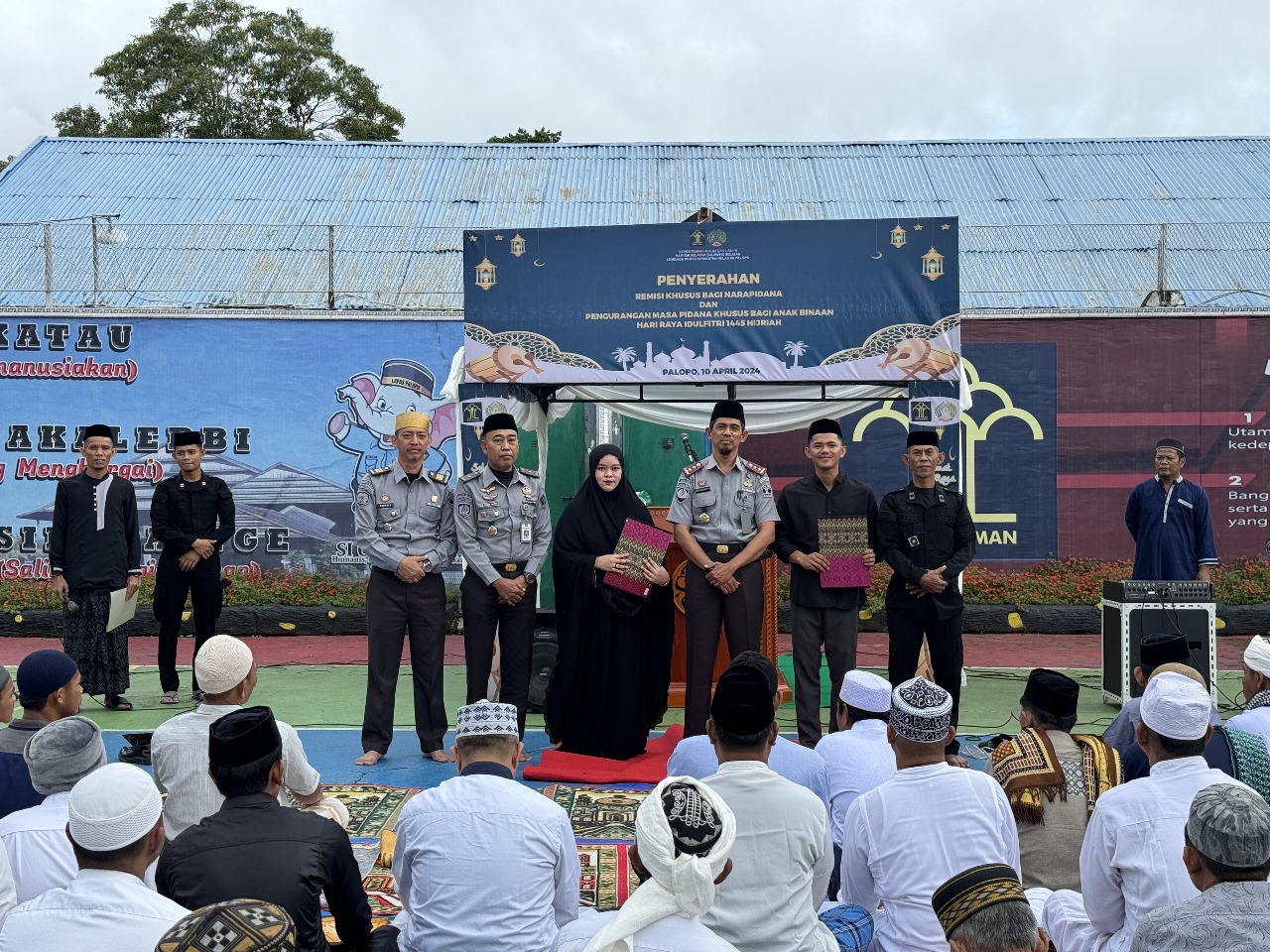 Semarak Lebaran Lapas Palopo Gelar Sholat Ied Dan Penyerahan Sk Remisi